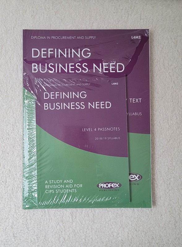 New CIPS Level 4 L4M2 – Study Text Textbook And Passnotes Procurement Profex