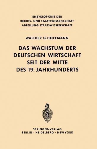 Das Wachstum Der Deutschen Wirtschaft Seit Der Mitte Des 19. Jahrhunderts, Pa…