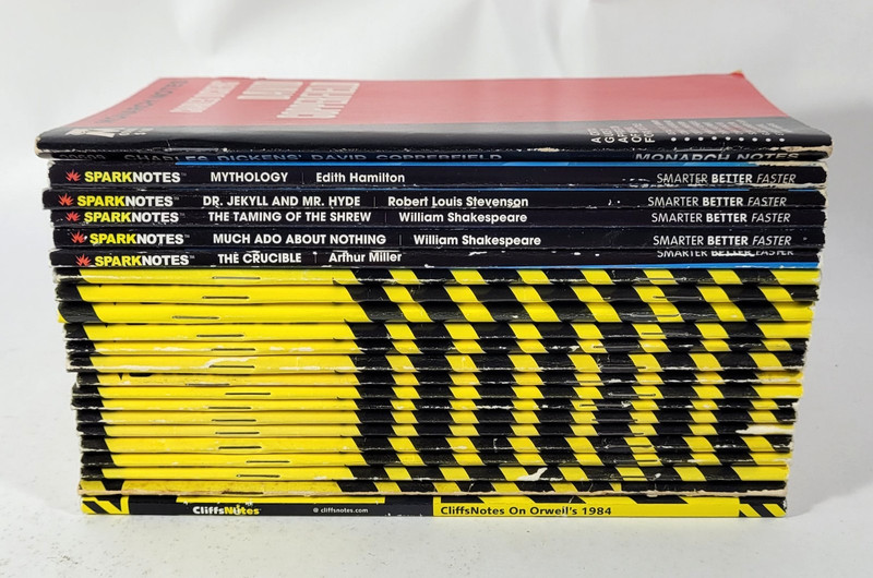 Cliffs Spark and Monarch Notes Lot of 22 Classics Literature Study Guides