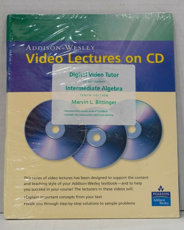 Digital Video Tutor to Accompany Intermediate Algebra 10th Ed.By Marvin L. Bitti