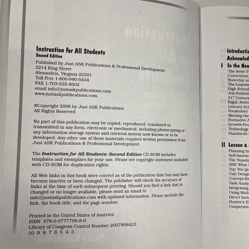 Instruction for All Students : Second Edition by Paula Rutherford (2012,... gallery