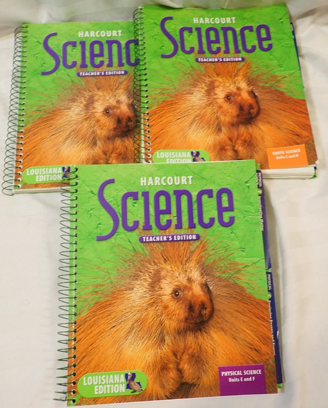Harcourt Science Grade 3 Teacher’s Edition Louisiana Edition 3 Books Units A-F