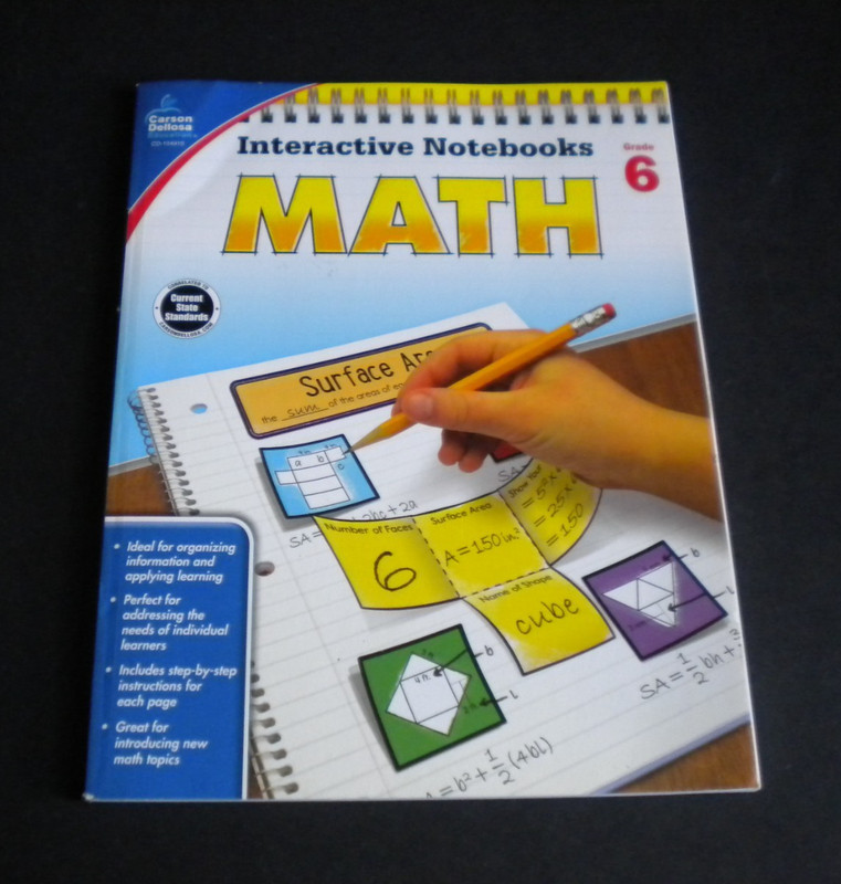 ^Carson Dellosa Math Interactive Notebook Grade 6
