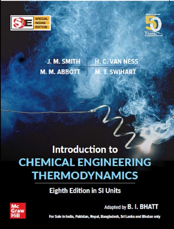 Introduction to Chemical Engineering Thermodynamics 8Ed Hendrick9789353168490