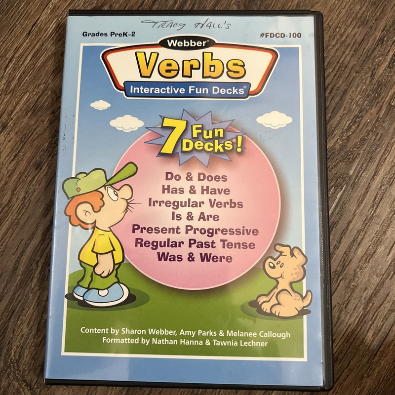 Webber Verbs Interactive Fun Decks CD-ROM : Fdcd100 by Amy Parks, Sharon Webber