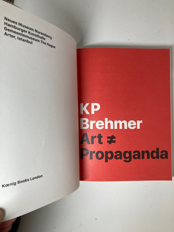 KP Brehmer: Art ? Propaganda Capitalist Realism Art Book LIKE NEW 9783960984184 gallery