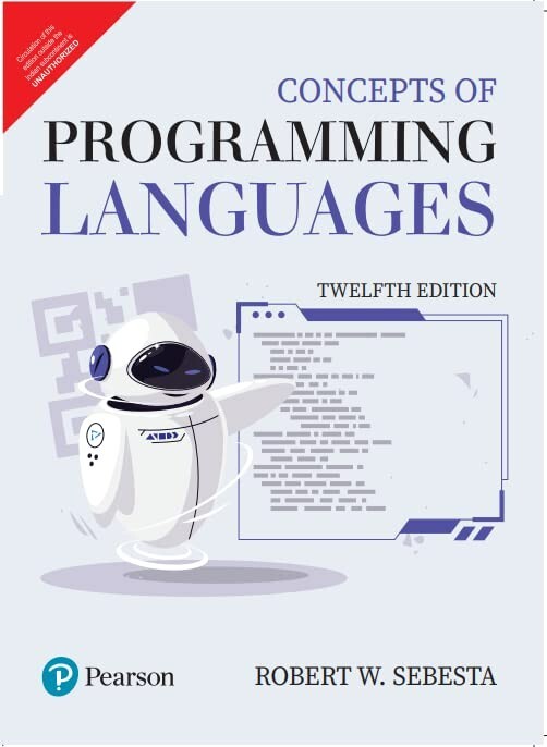 Concepts of Programming Languages by Sebesta 12th INTL Ed – FREE SHIP FROM USA
