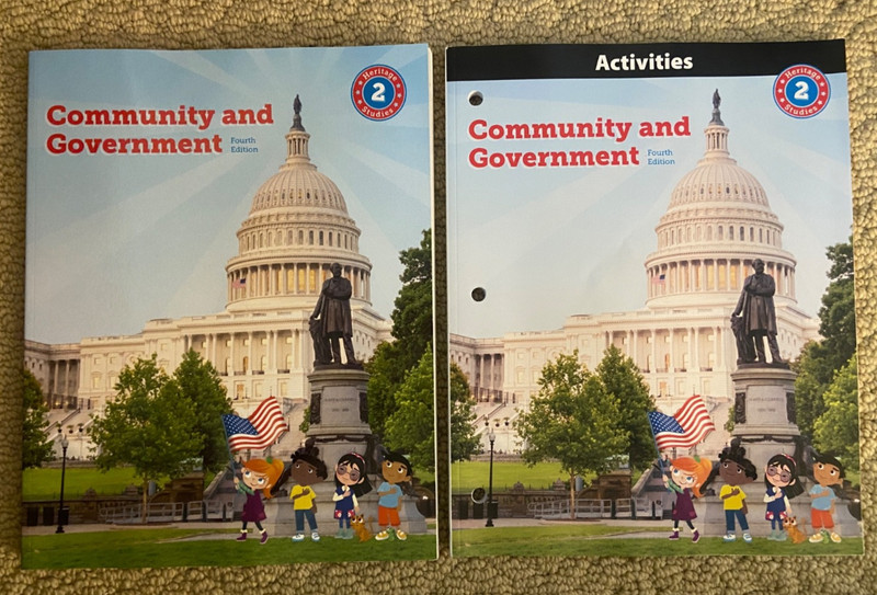 BJU Press Community and Government Grade 2 Text Activities Book Heritage Studies