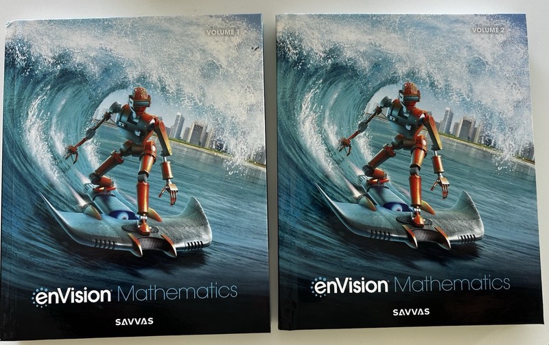 Savvas enVision Mathematics 2023 Vol 1 & 2 Textbook Set Scott Foresman ISBNs
