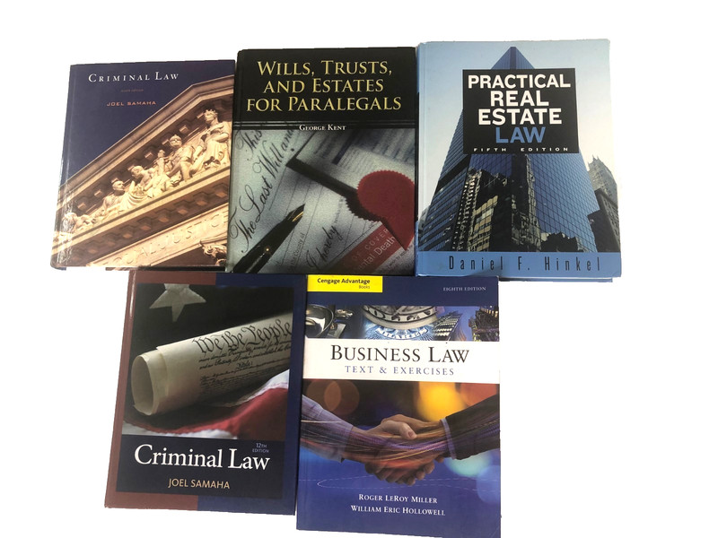Legal Research Paralegal Essential Criminal Law Books,Wills,Business (Lot Of 5)