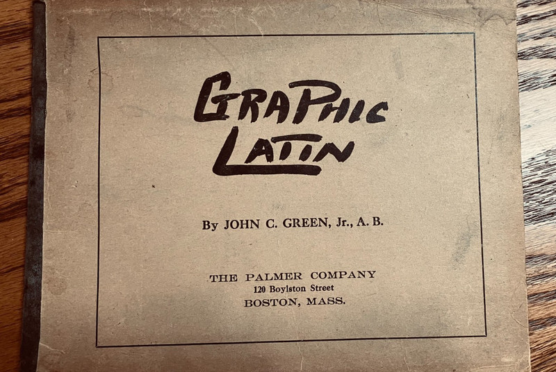 1916 Vintage Graphic Latin, John C. Green, Palmer Co.