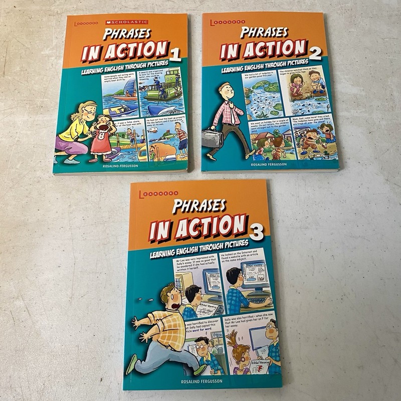 Phrases in Action Books 1-3 Learning English Through Pictures Fergusson ESL Set
