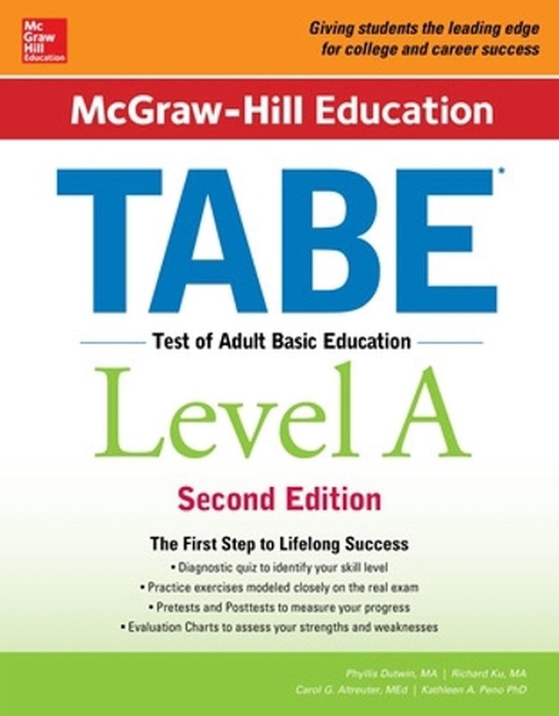 McGraw-Hill Education TABE Level A, Second Edition by Phyllis Dutwin (English) P
