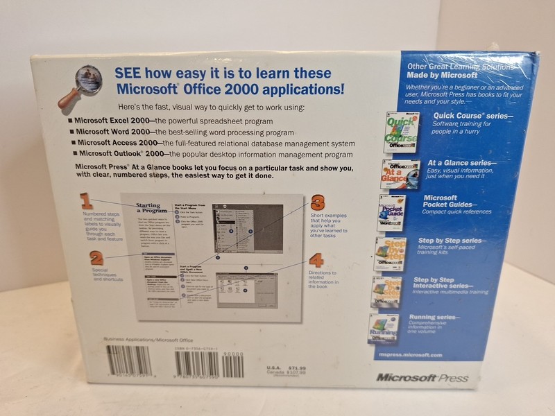 Microsoft Office 2000 At A Glance Library Visual Reference PC Computer IT Press gallery