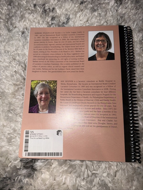 Wilson-Clay & Hoover THE BREASTFEEDING ATLAS spiral bound Like New Comdition gallery