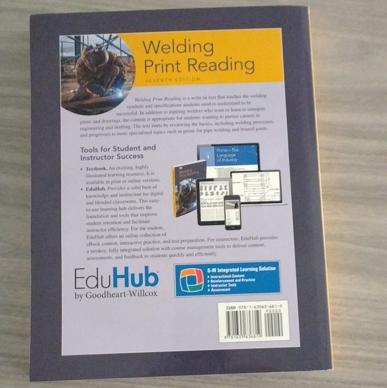 Goodheart-Willcox Welding Print Reading 7th Ed PB Write-In 2016 gallery