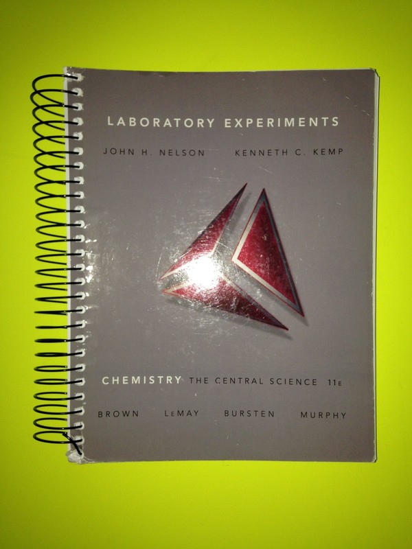 Laboratory Experiments for Chemistry: The Central Science