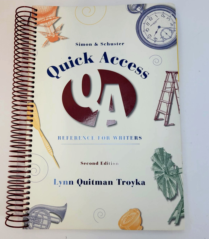 Quick Access Reference For Writers Second Edition Troyka Handbook Prentice Hall