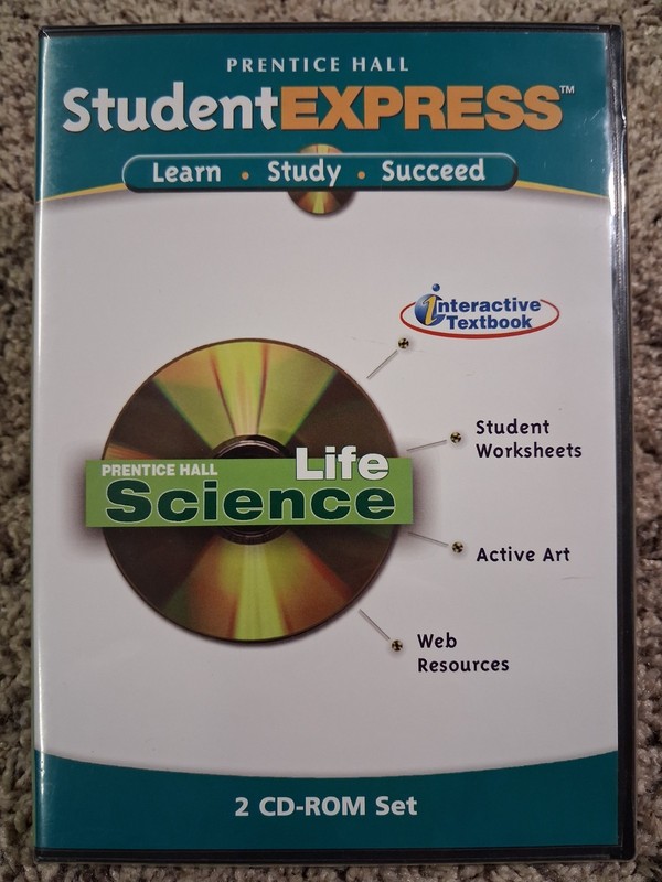 Prentice Hall Life Science – Student EXPRESS, NEW 2 CD-ROM Set