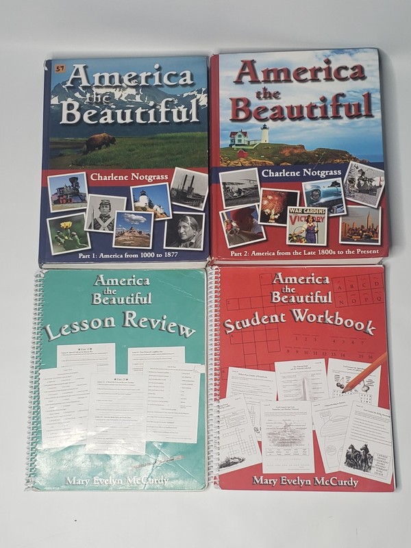 Notgrass History – America the Beautiful Part 1 & 2 Textbook, & Student Workbook