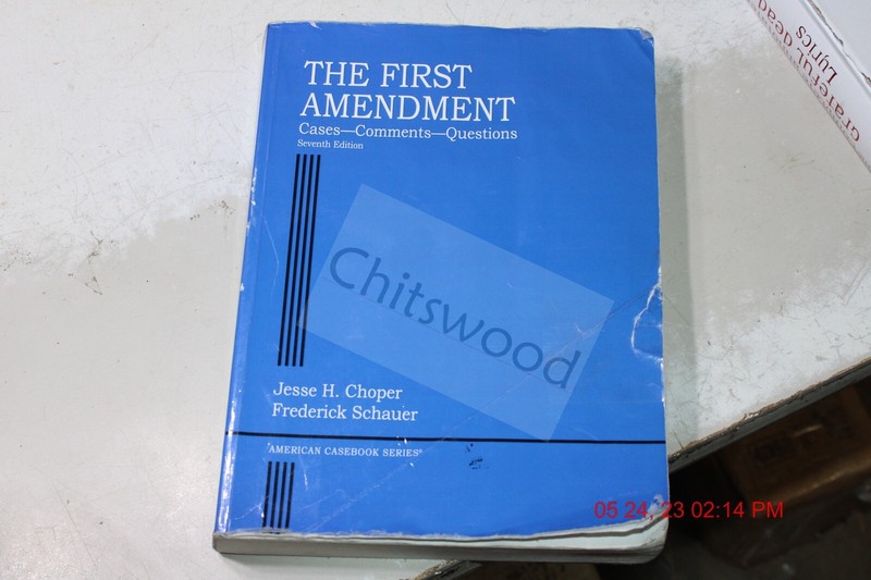 The First Amendment (American Casebook…, Jesse Choper Used Highlights