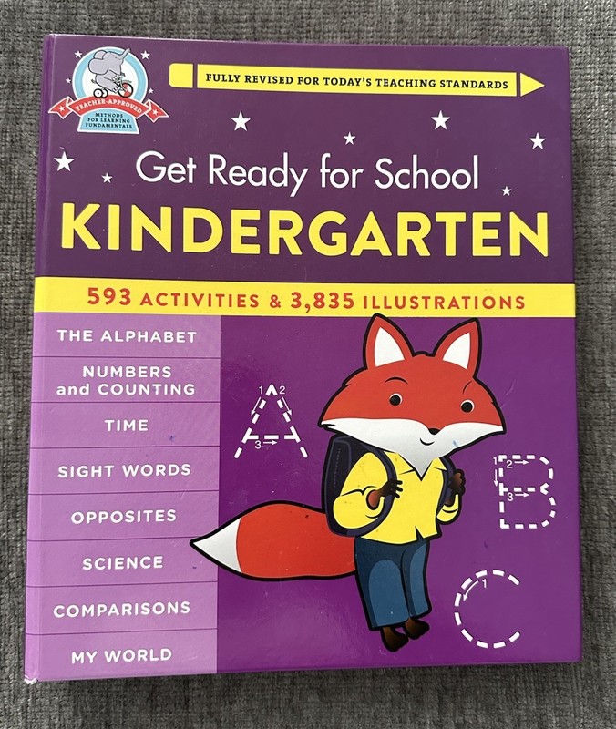 Get Ready for HomeSchool Kindergarten Workbook 593 Activities Learning Book New
