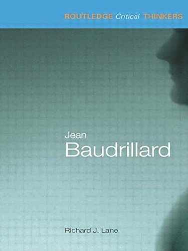 Jean Baudrillard (Routledge Critical – Paperback, by Lane Richard J. – Very Good