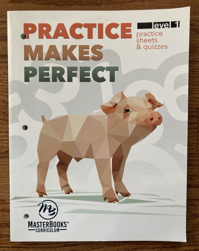 Master Books Practice Makes Perfect Level 1 Practice Sheets and Quizzes