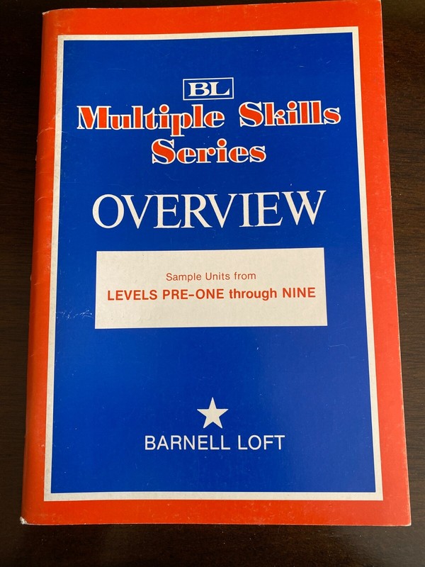 Vintage 1981 Multiple Skills Series Sample Units VG condition Levels Pre-1 thr 9