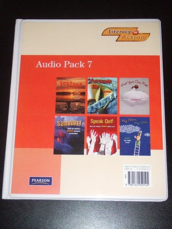 LITERACY IN ACTION Audio Pack 7 (6 CDs) Grade 7 by Pearson Canada 2008 NEW $112