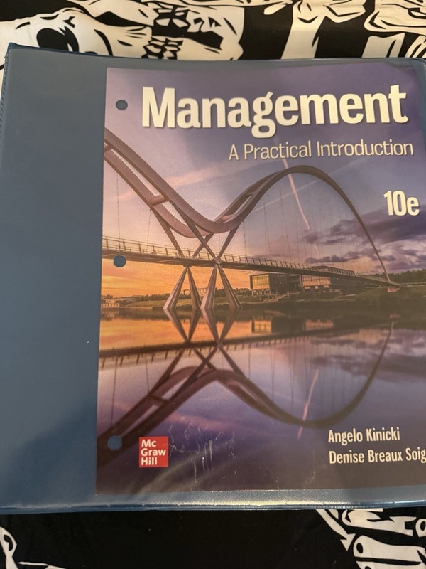 McGraw Hill Management 10th Edition Looseleaf Kinicki Soignet
