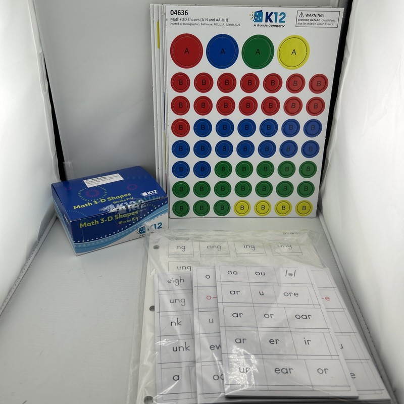 K-12 Learning Mixed Lots Kindergarten Level (Math-Alphabets & More)