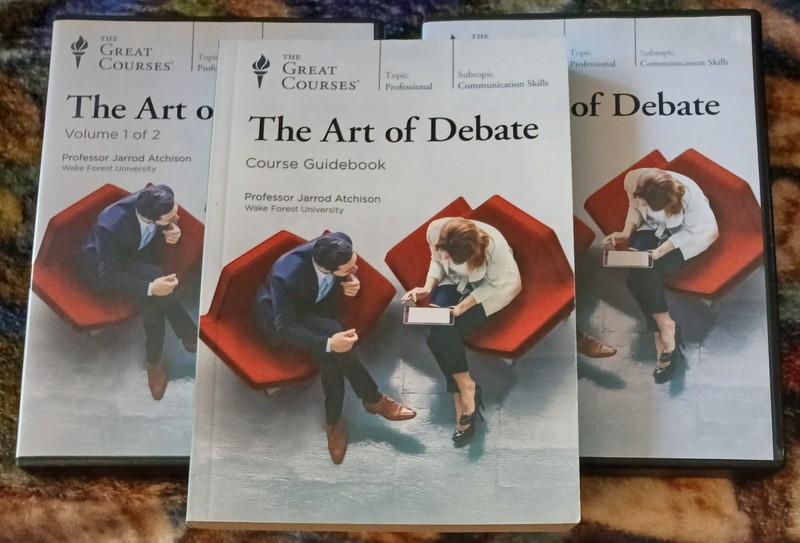 The Great Courses the Art of Debate Vol. 1 and 2 On 12 CDs Plus Course Guidebook