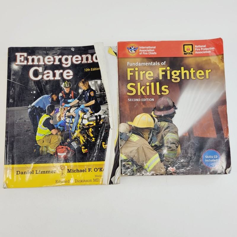 Fundamentals Of Fire Fighter Skills & Brady Emergency Care 12th Edition Used