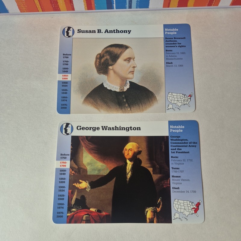 Grolier Books Story of America Collection 20 Cards 1994 Elvis, Washington, Alamo