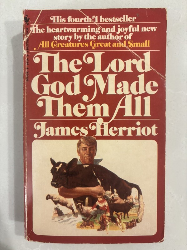 The Lord God Made Them All by James Herriot 1982 Bantam Paperback