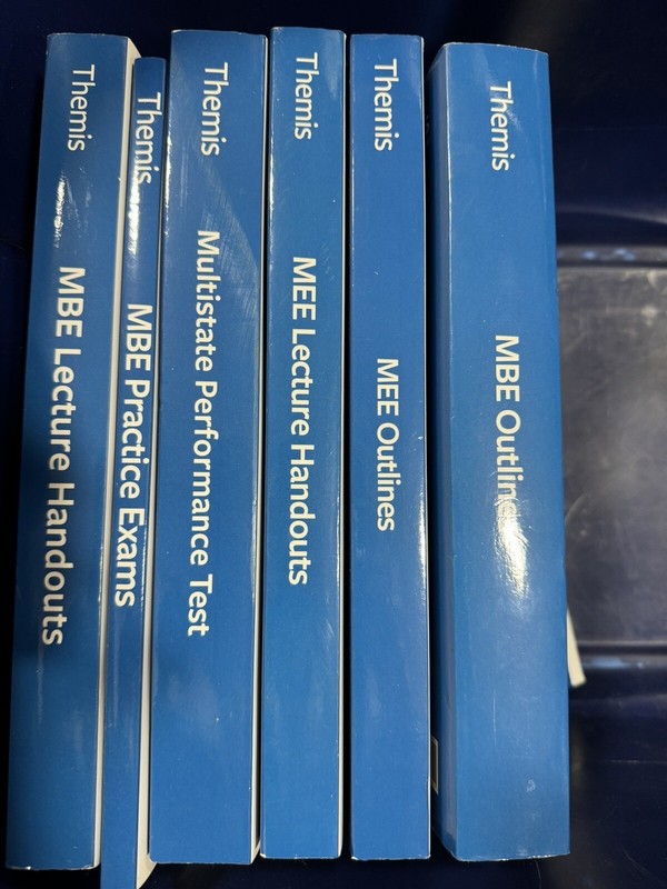 2022 Themis Bar Review UBE 6 book Set ~ MEE MBE Outlines
