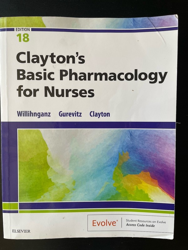 Clayton’s Basic Pharmacology for Nurses by Bruce D. Clayton, Samuel L. Gurevitz