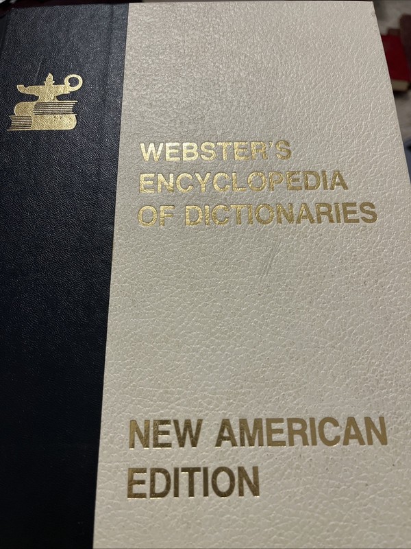 Websters Encyclopedia of Dictionaries New American Edition Large Type Vintage