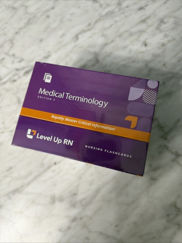 Level Up RN Medical Terminology Flashcards 3rd Edition NEW SEALED
