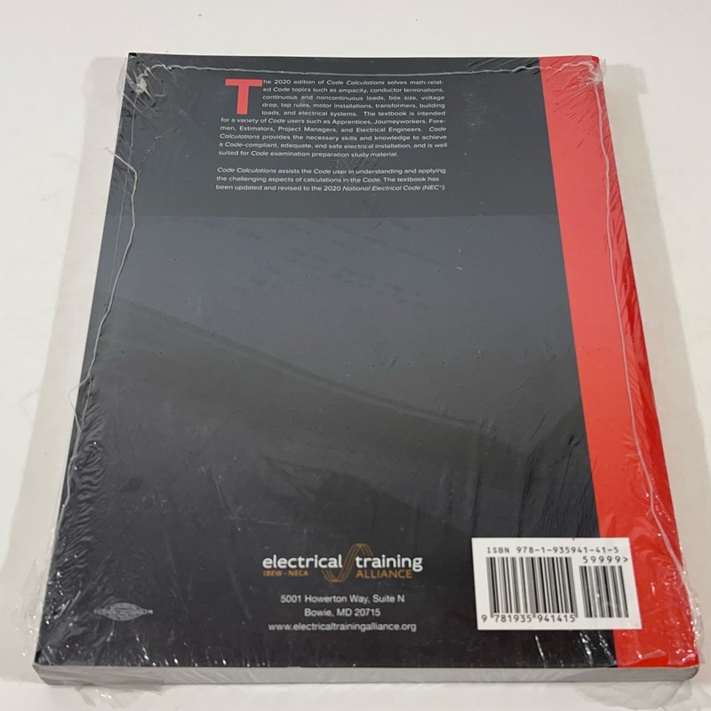 Code Calculations : Based on the 2020 National Electrical Code - New gallery