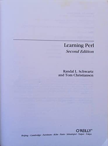 LEARNING PERL by Wall, Larry Book Book The Fast Free Shipping