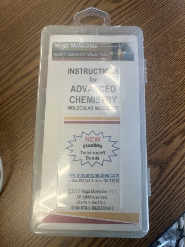 Mega Molecules Advanced Chemistry Molecular Model Set - Lightweight, Model 3450