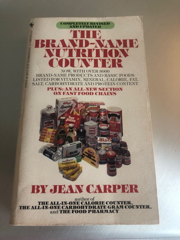 BRAND-NAME NUTRITION COUNTER, REVISED By Jean Carper EXCELLENT SHAPE FREE SHIP