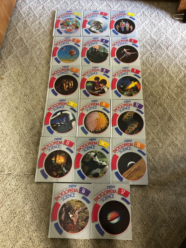 New Encyclopedia Of Science Vol 1-5 + 7-17 + Index Vintage 1986 Funk & Wagnalls