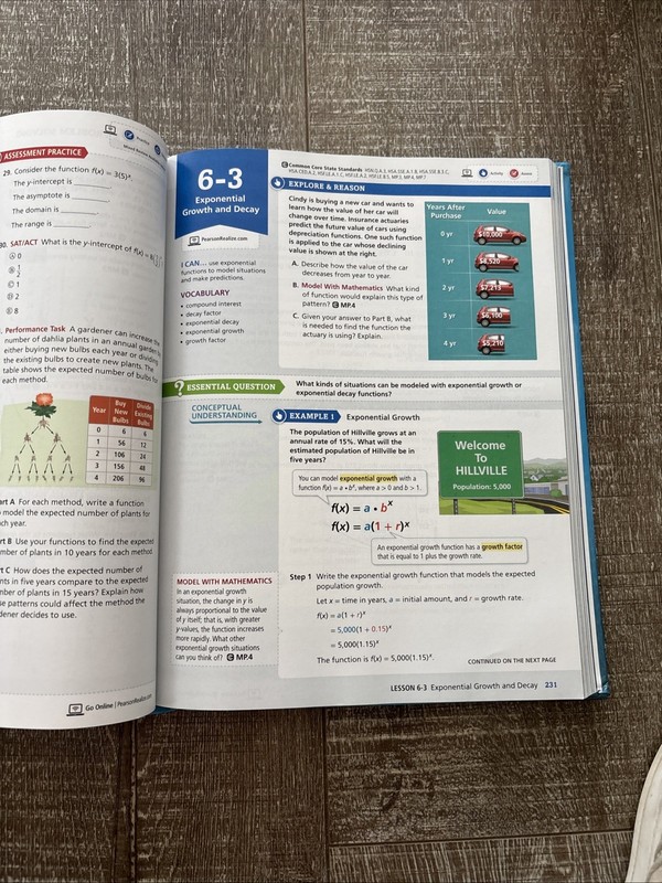 ENVISION AGA COMMON CORE STUDENT EDITION Hardcover Textbook PRENTICE HALL 2018 gallery