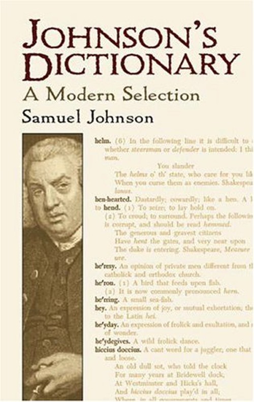 Johnson’s Dictionary : A Modern Selection Paperback Samuel Johnso