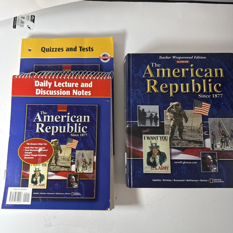 The American Republic Since 1877, Teachers Bundle, Rare Find