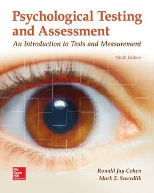 Psychological Testing and Assessment Mark E., Cohen, Ronald Jay S