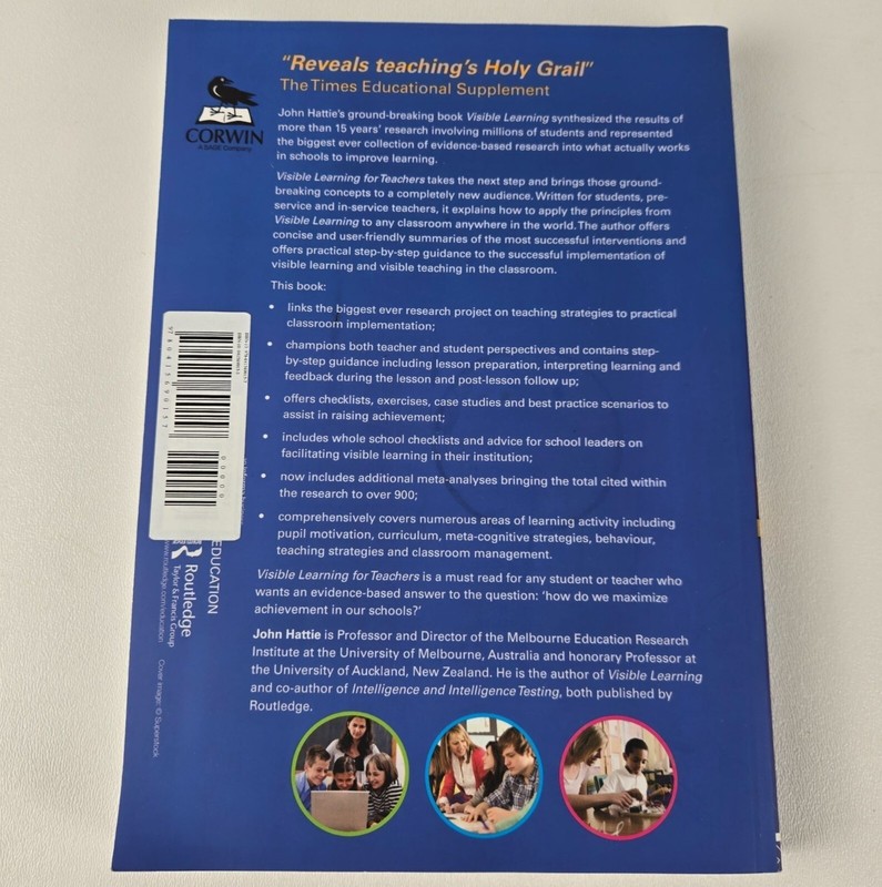 "Visible Learning For Teachers: Maximizing Impact On Learning" By John Hattie gallery